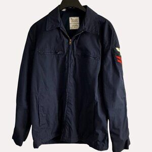 Vintage 1987 US Navy‎ Utility Deck Jacket Mens SZ 42L Blue Coat DLA100-87-C-0746